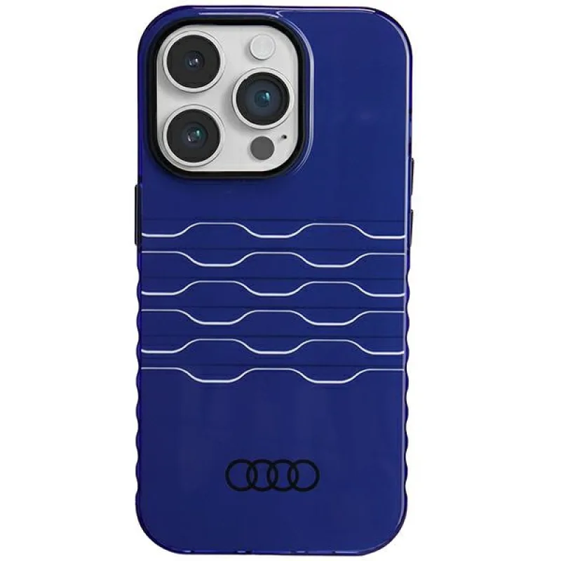 Puzdro Audi IML MagSafe pre iPhone 14 Pro - modré