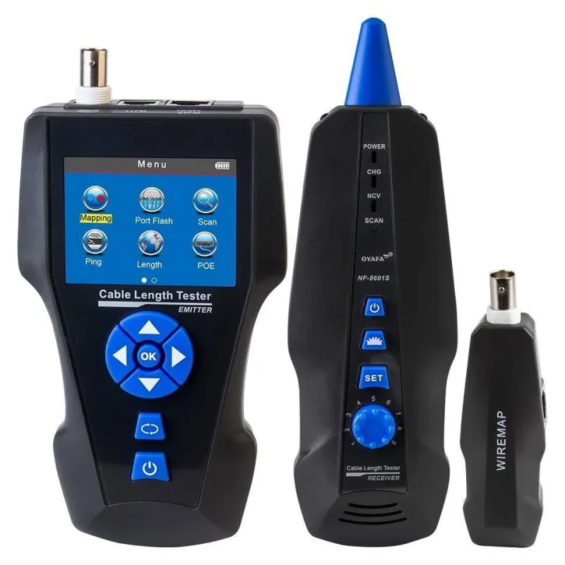 LAN Cable Tester TLCD8601S s LCD, koax, Cat3/ Cat5E/ Cat6/ Cat7, UTP/…