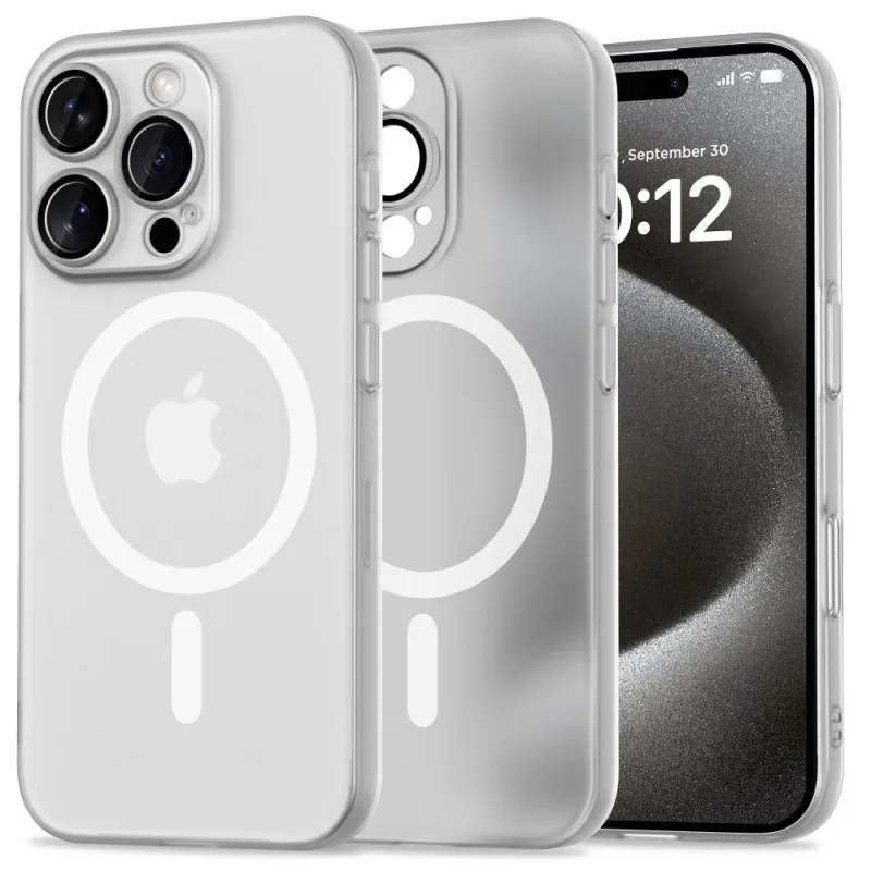 Puzdro Tech-Protect MagSlim MagSafe pre iPhone 16 Pro – biele