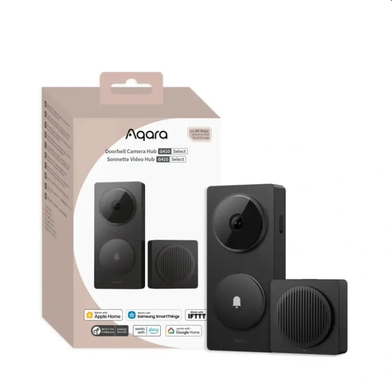 Aqara Smart Home Videozvonček s HUBom, Kamera G410, čierna CH-C09D-B