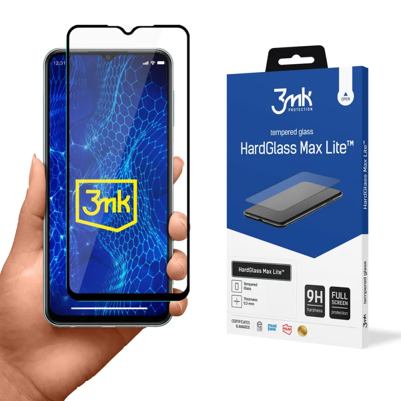 Sklo 9H 3mk HardGlass Max Lite™ pre Samsung Galaxy M23 5G