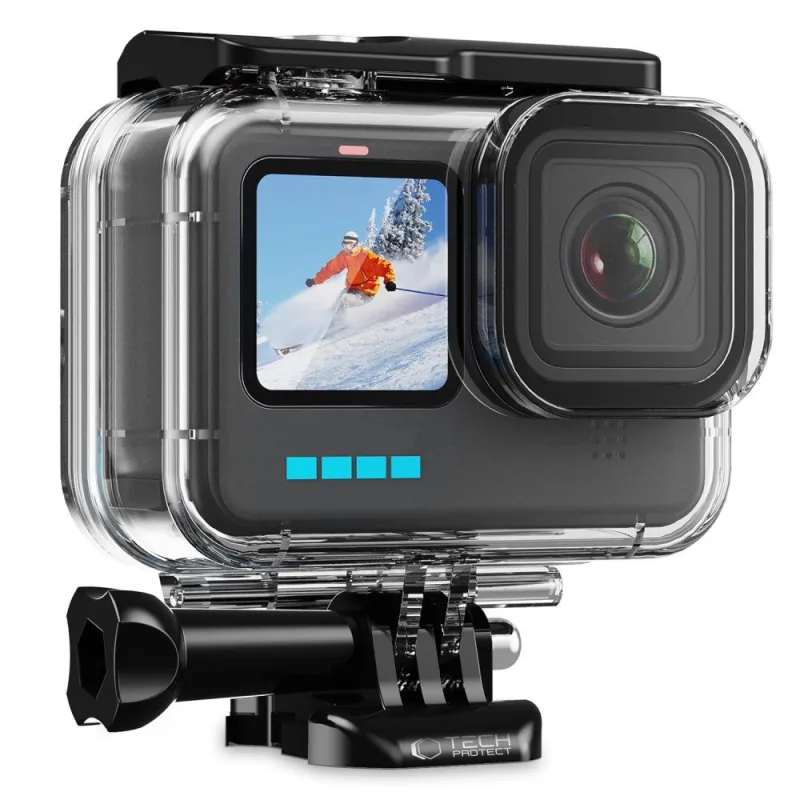 Vodotesné puzdro Tech-Protect GA200 pre GoPro Hero 9 / 10 / 11 / 12 - priehľadné