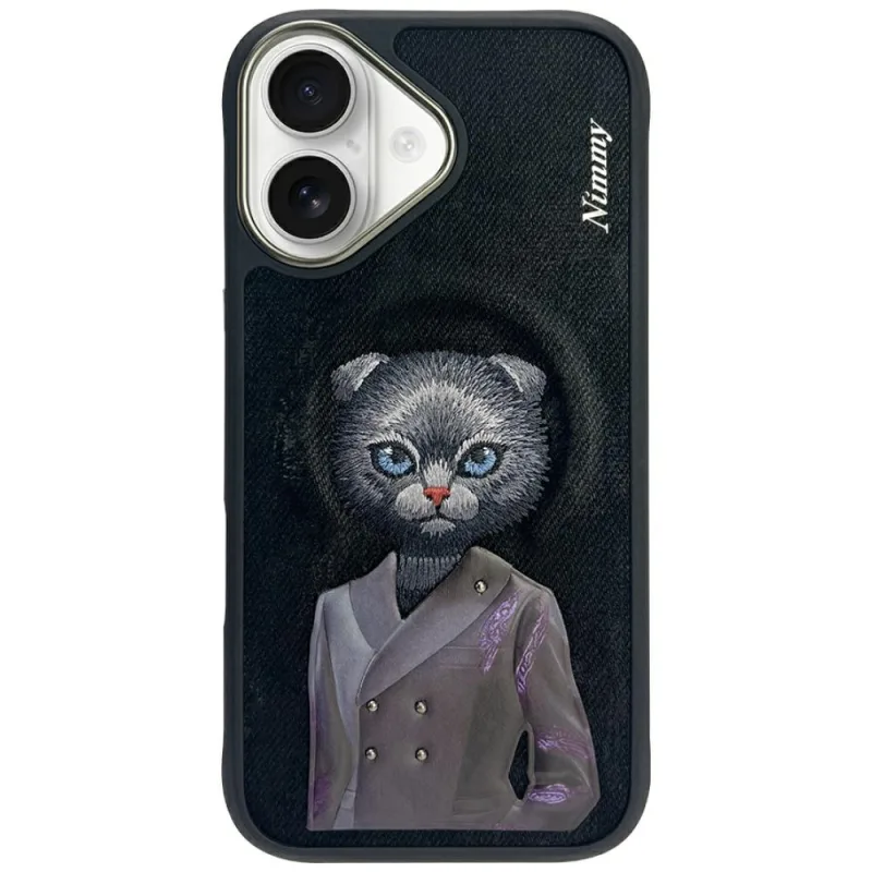 Nimmy Magnetic módne roztomilé zvieratko MagSafe puzdro pre iPhone 16 - čierne