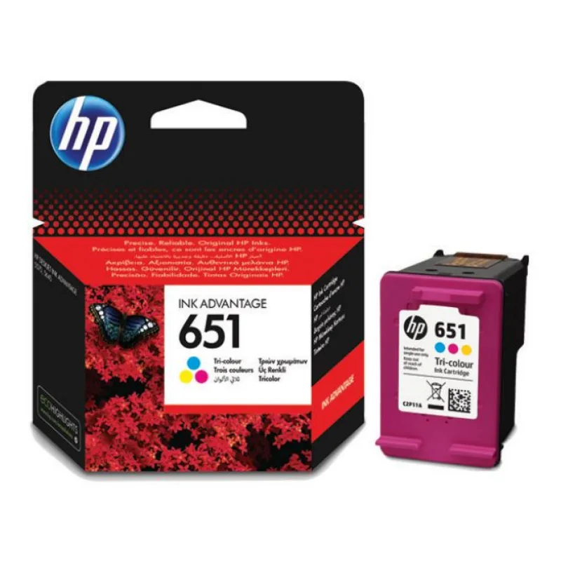 HP 651 3farebná ink kazeta, C2P11AE C2P11AE