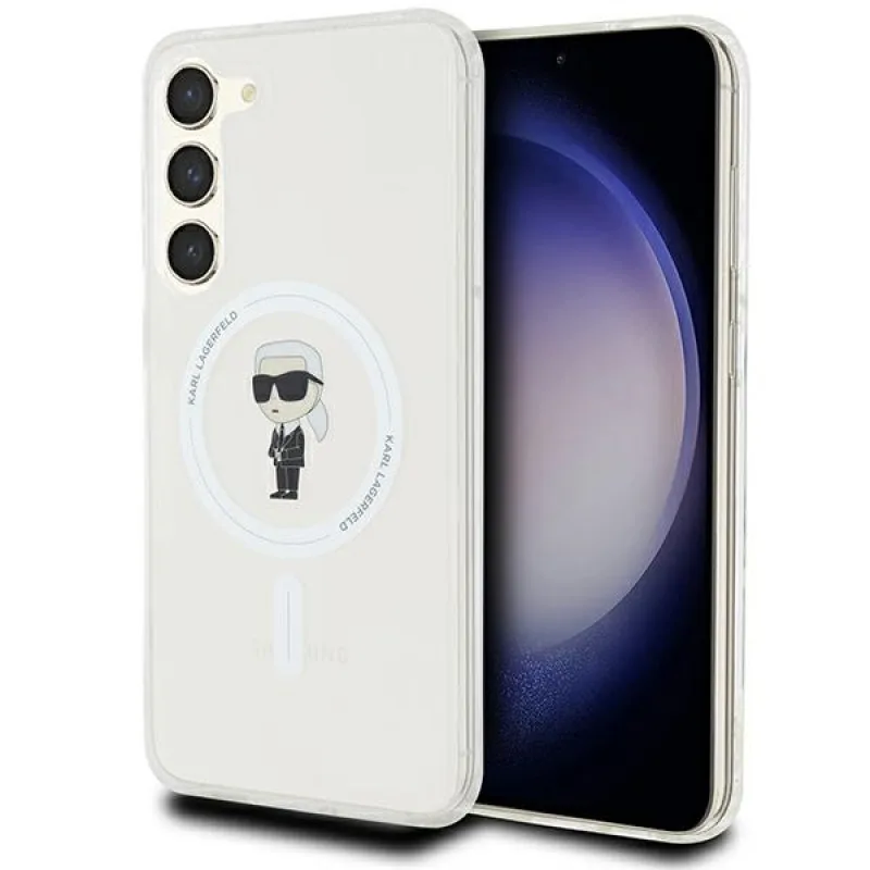 Karl Lagerfeld IML Ikonik MagSafe puzdro pre Samsung Galaxy S23+ - priehľadné