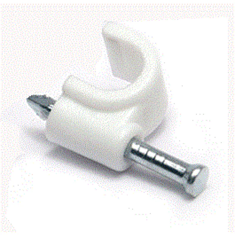 DATACOM Káblová príchytka (6mm) biela 100ks 9352
