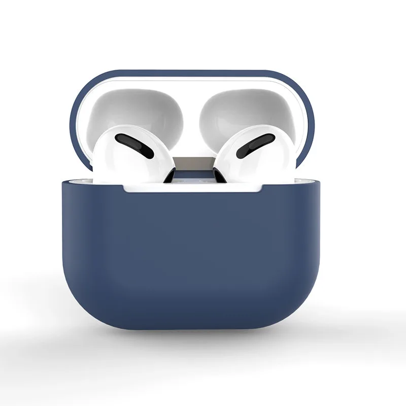 Púzdro pre AirPods 2 / AirPods 1 silikónový mäkký kryt na slúchadlá modrý (puzdro C)