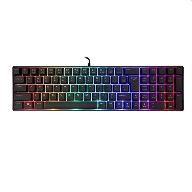 White Shark Gaming keyboard GLADIUS, US, black GLADIUS-US