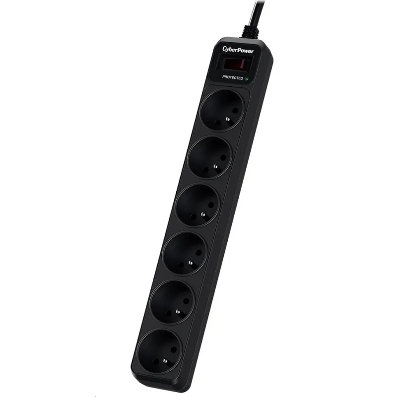 CyberPower Surge Buster™ 6 zásuviek, 1.8m, nové B0620SC0-FR
