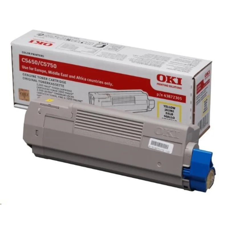 Žltý toner OKI pre C5650/ C5750 (2 000 strán) 43872305