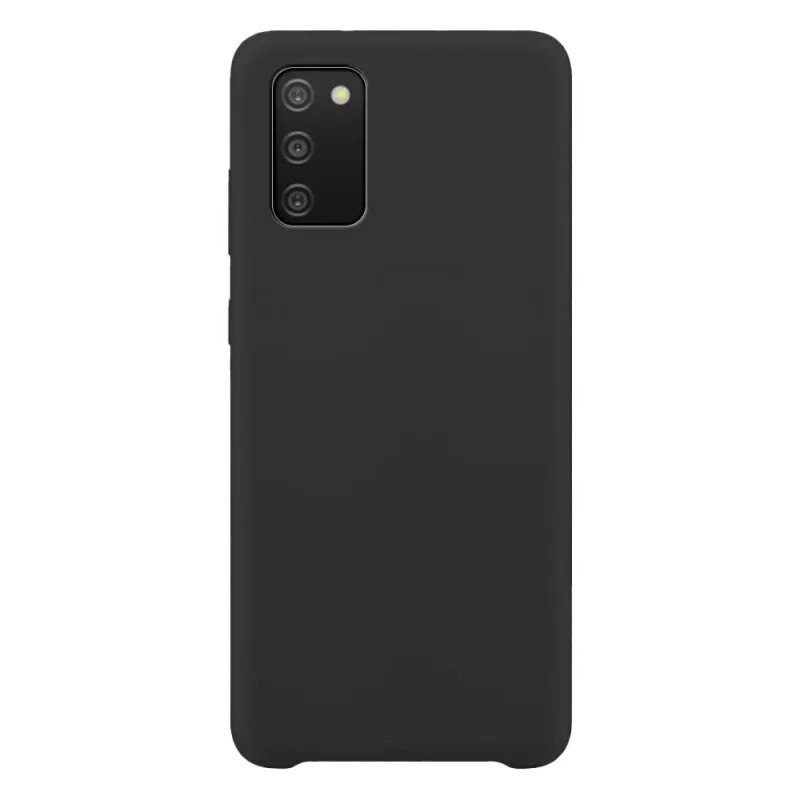 Silikónové puzdro Mäkký pružný gumený kryt pre Samsung Galaxy A03s čierny
