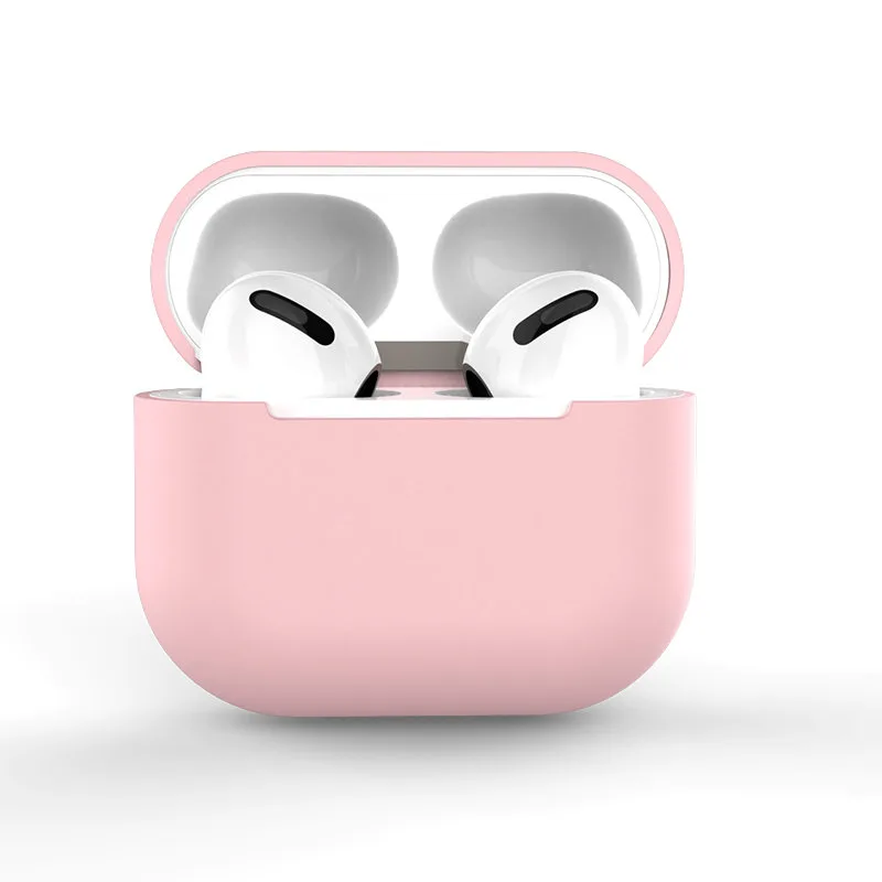 Puzdro pre AirPods 2 / AirPods 1 Silikónový mäkký kryt na slúchadlá ružový (Púzdro C)