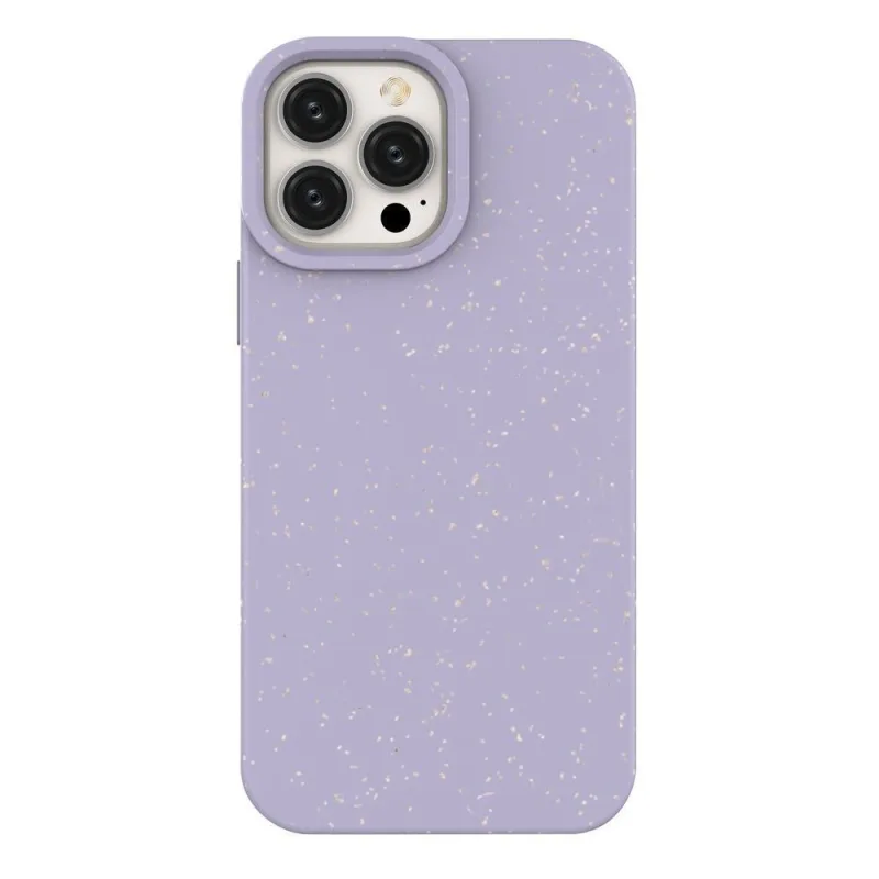 Eco Case obal na iPhone 14 Plus silikónový rozložiteľný kryt fialový