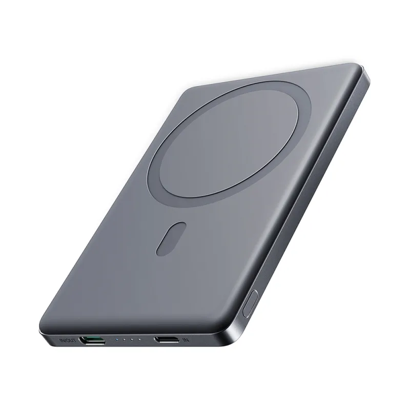 Powerbanka Joyroom JR-PBM08 5000mAh 20W ultratenká s indukčným nabíjaním - šedá