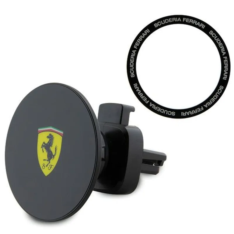 Ferrari FECHMMAK magnetický držiak na mriežku čierna/čierna 2023 Collection MagSafe