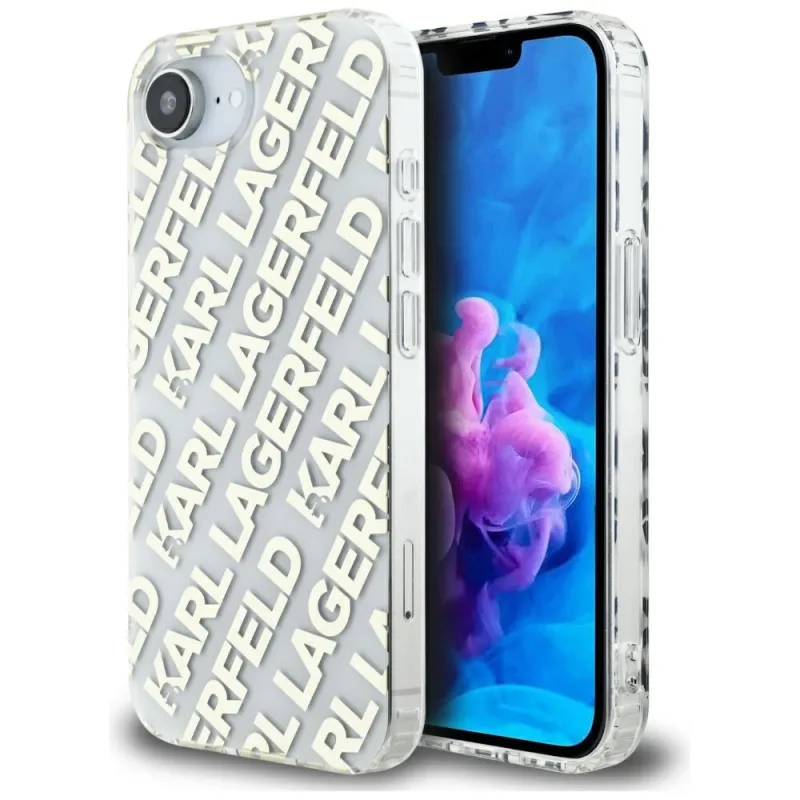 Puzdro Karl Lagerfeld IML Repeat Logo iPhone 16e – zlaté