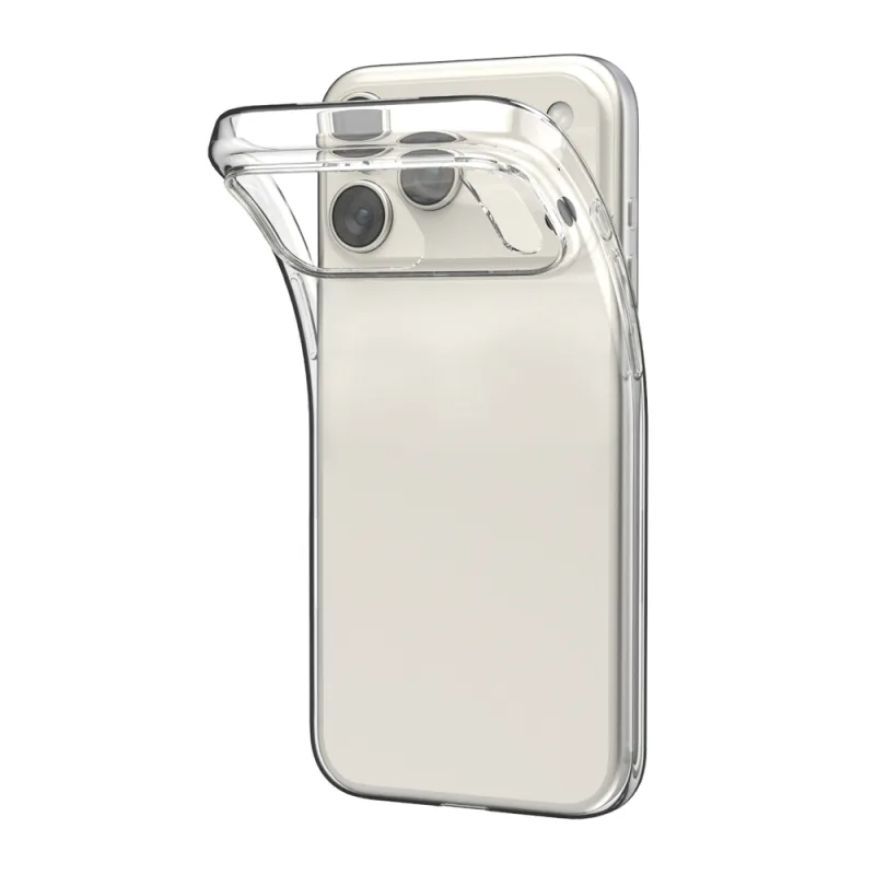Puzdro Puro 0.3 Nude Ultra-Slim TPU pre iPhone 17 Pro Max – priehľadné