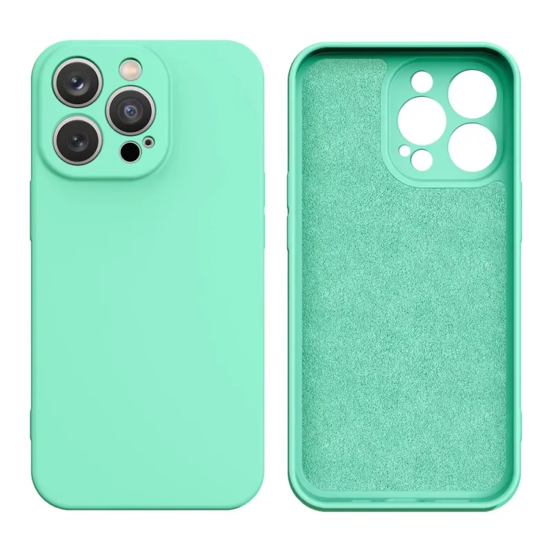 Silikónový obal iPhone 14 Plus silikónový kryt mint zelený