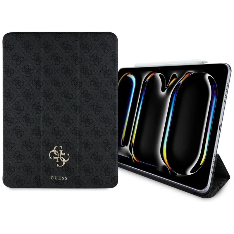 Guess GUFC13PM24PS4SGK iPad Pro 13" 2024 čierne/čierne magnetické 4G veľké logo