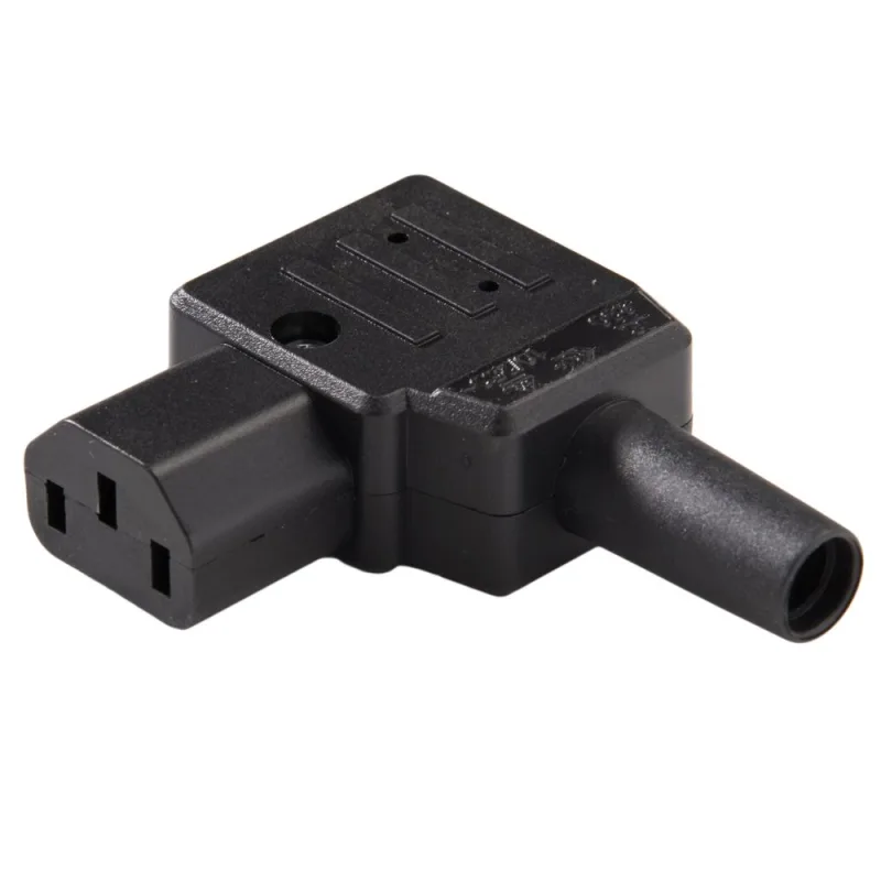 Konektor sieťový 230V/ F IEC C13, zahnutý 90° cs220/f90