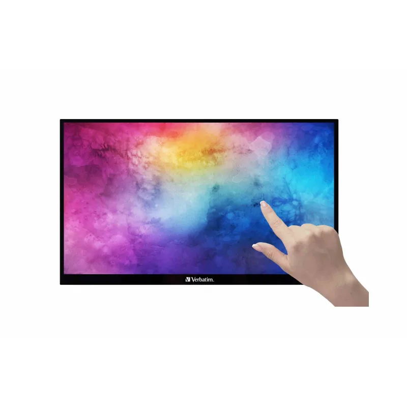 Verbatim PMT-15 Portable Touchscreen Monitor 15.6" Full HD 1080p Metal…