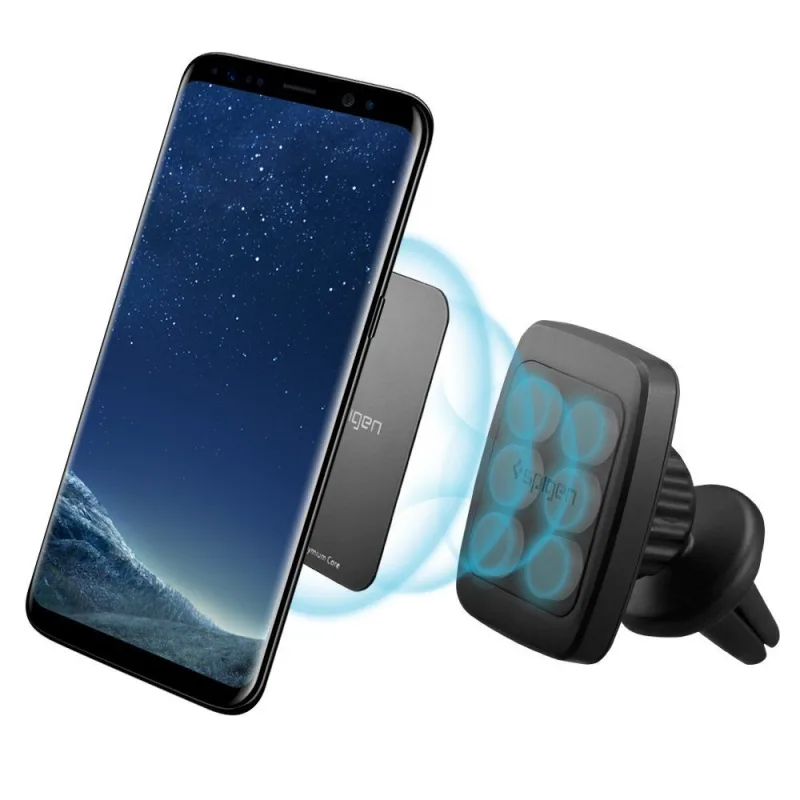 Držiak na telefón Spigen H12 do ventilácie auta magnetický - čierny