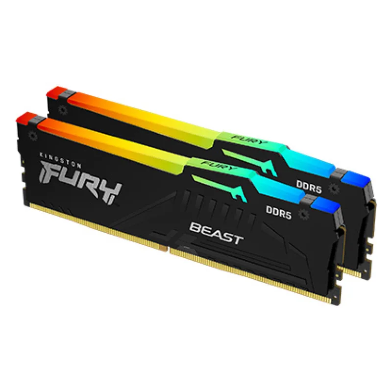 DDR 5.... 64GB . 6400MHz. CL32 FURY Beast Black RGB Kingston XMP…