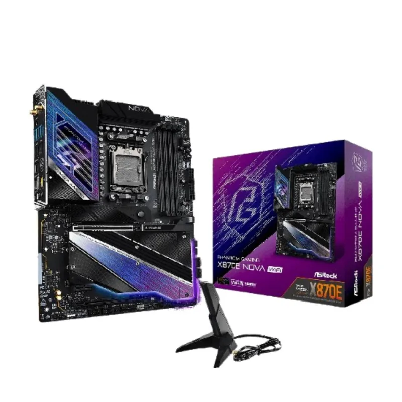 ASRock MB Sc AM5 X870E NOVA WIFI, AMD X870, 4xDDR5, 1xHDMI, 2xUSB4, …