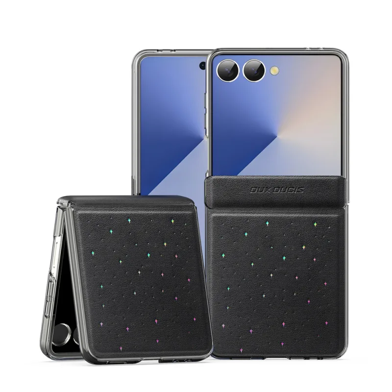 Puzdro Dux Ducis Stex pre Samsung Galaxy Z Flip7 – čierne