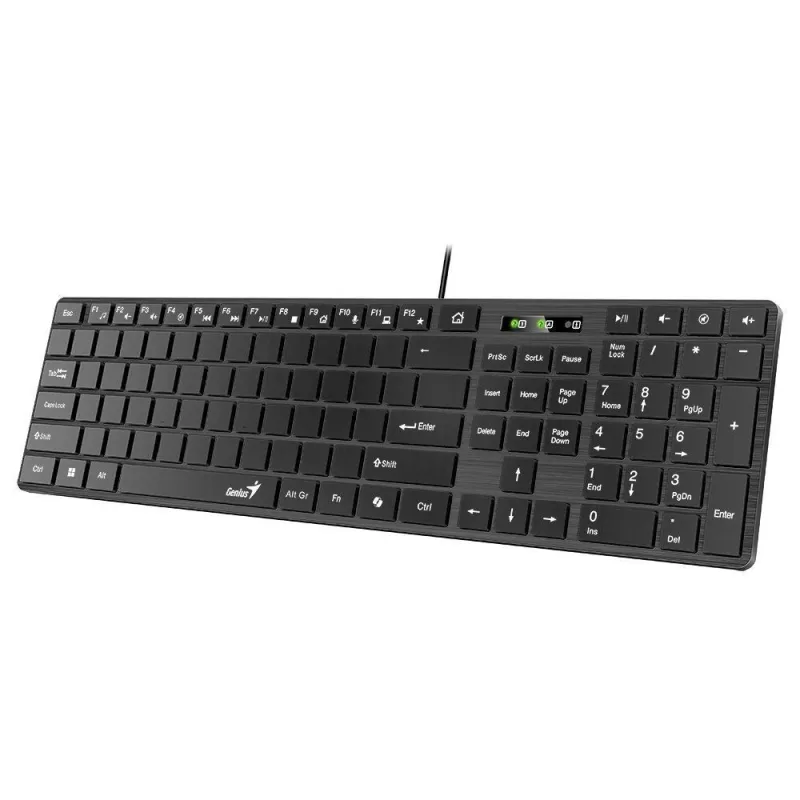 GENIUS Klávesnice Slimstar K500 Education, Bez písmen, Drátová USB, …