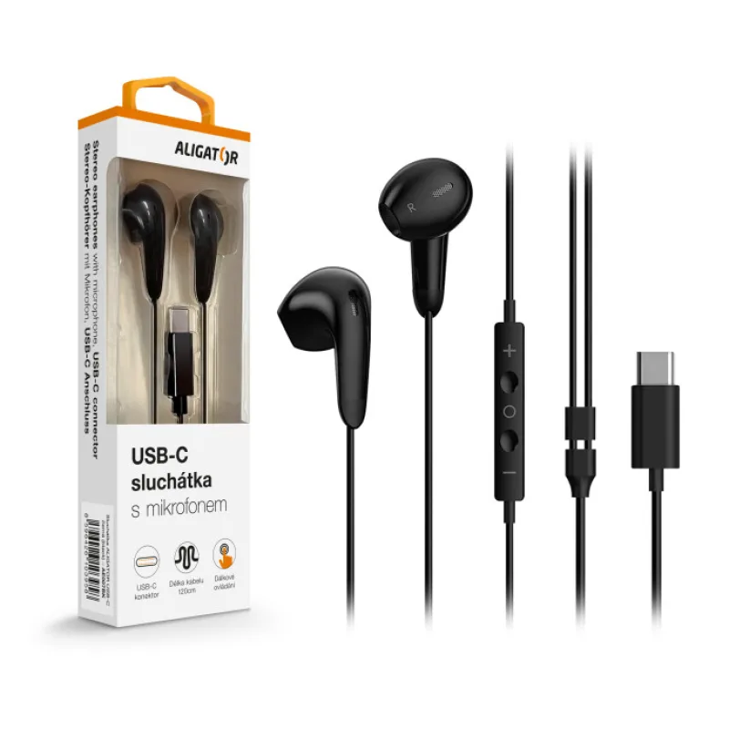 ALIGATOR AE007/ USB-C/ Čierna AE007BK
