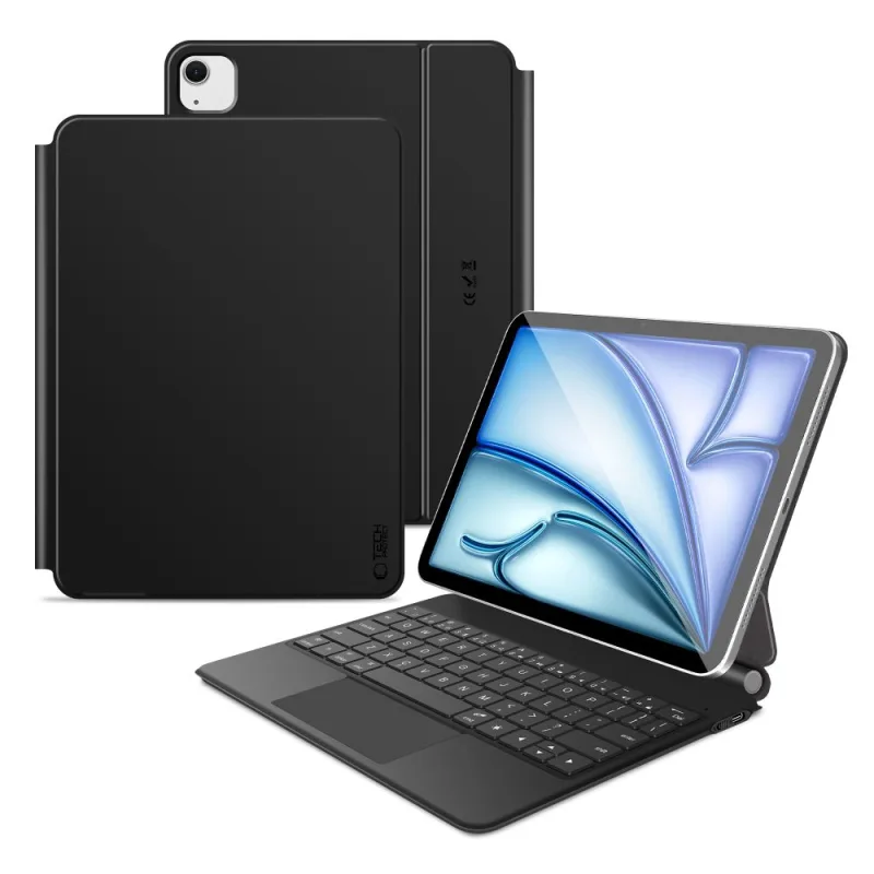 Magnetické puzdro Tech-Protect Smartcase s klávesnicou pre iPad Air 10,9” 2020 / 2022 / iPad Air 11” 2024 / 2025 – čierne