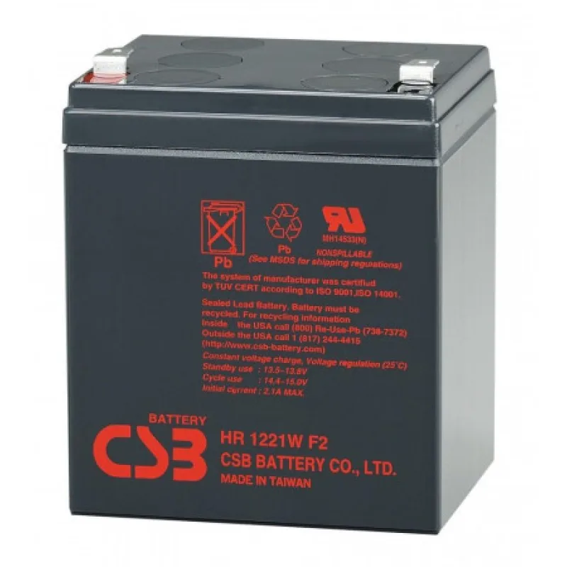 Batéria CSB 12V; 5 Ah BAT-CSB-HR1221WF2