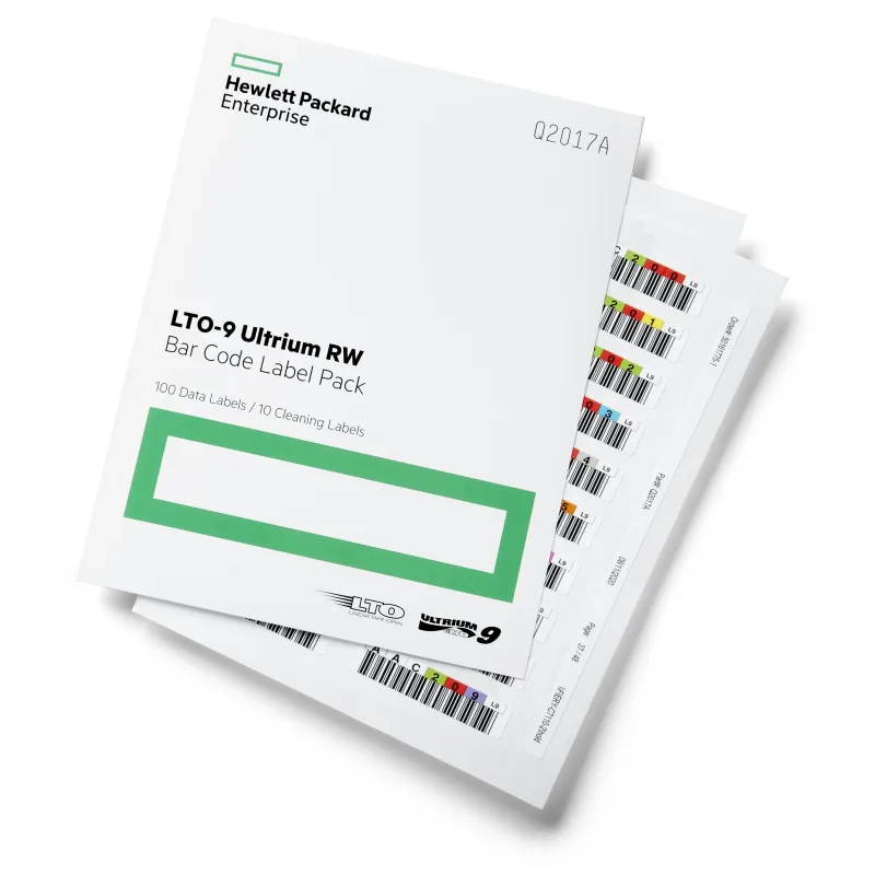 HPE LTO-9 Ultrium RW Bar Code Label Pack (Q2017A) Q2017A