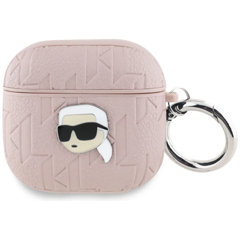 Karl Lagerfeld Monogram Karl Head Case pre AirPods 4 - ružové
