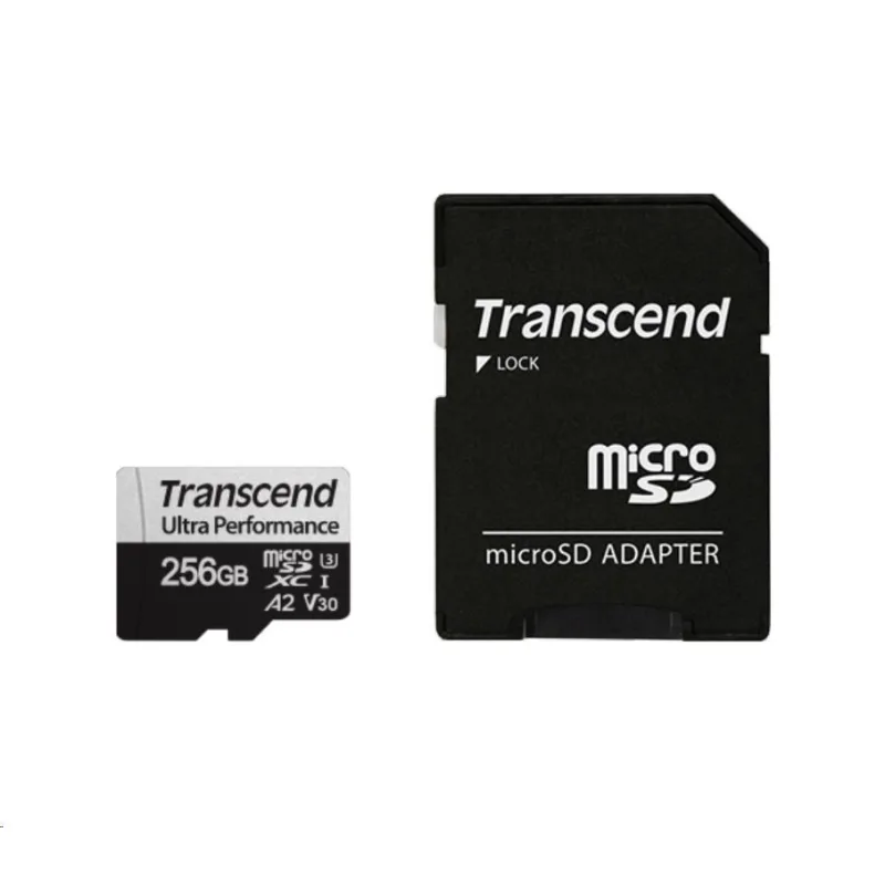 Karta TRANSCEND MicroSDXC 256GB 340S, UHS-I U3 A2 Ultra Performace 160/…