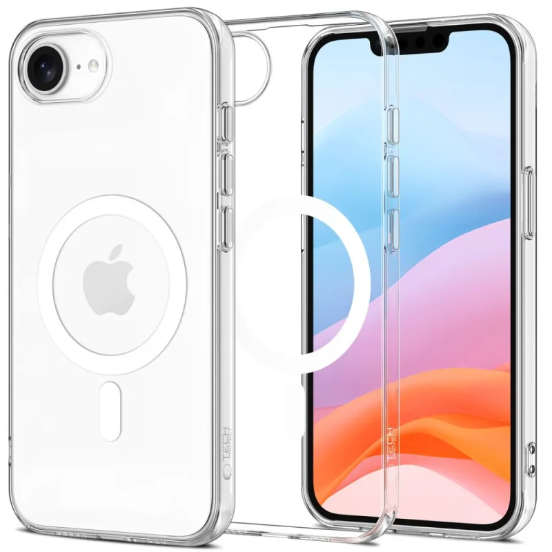 Puzdro Tech-Protect FlexAir MagSafe na iPhone 16e – priehľadné