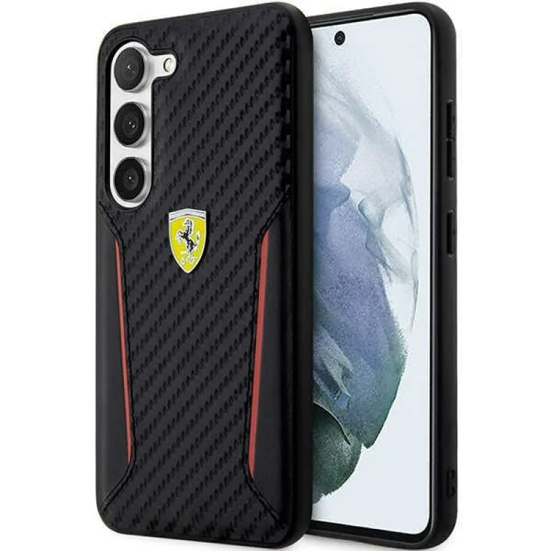 Ferrari FEHCS23MNPYK S23+ S916 čierne/čierne pevné puzdro Carbon Contrast Edges