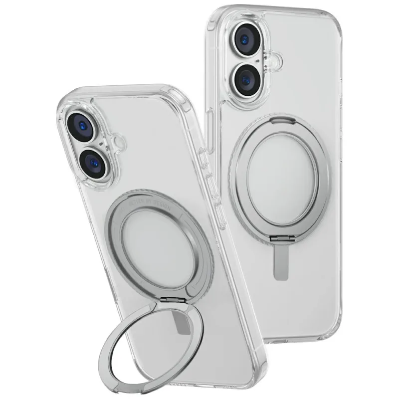 Puzdro Uniq Swivix 360 Rotating Kickstand pre iPhone 16 – priehľadné