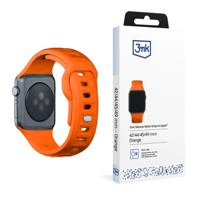 3mk řemínek Watch Strap pro Apple 42/ 44/ 45/ 49 mm Orange 5903108565813
