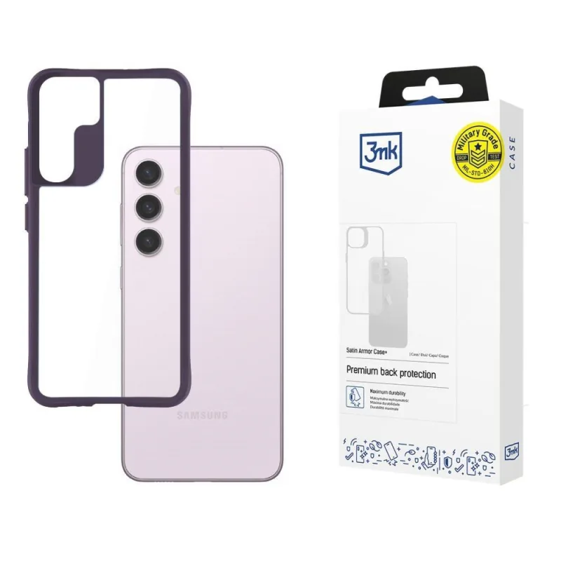 3mk ochranný kryt Satin Armor Case+ Purple pro Samsung Galaxy S24…