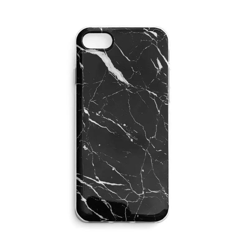 Wozinsky Marble TPU kryt gélový mramor pre Samsung Galaxy S22 Ultra čierny