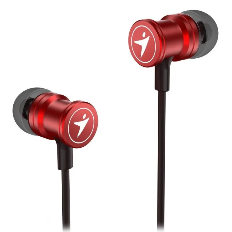 GENIUS sluchátka HS-M316 METALLIC RED, 4pin 3, 5 mm jack, červená…