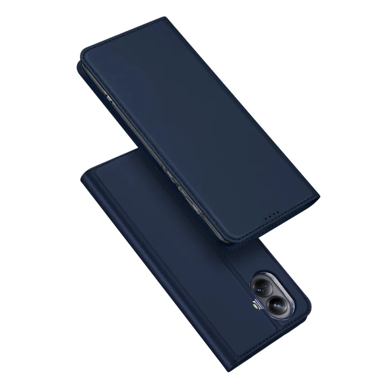 Puzdro Dux Ducis Skin Pro pre Realme 10 Pro+ flip cover card stojanček na peňaženku modrý