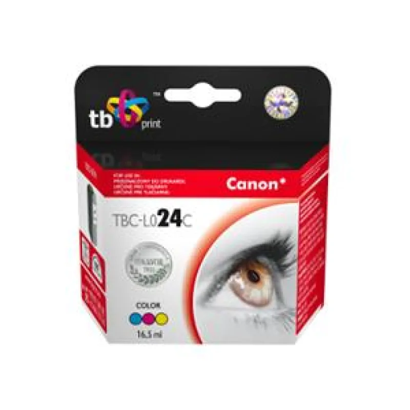 Ink. kazeta TB komp. s Canon BCI-24C, 6882A002, CL TBC-L024C