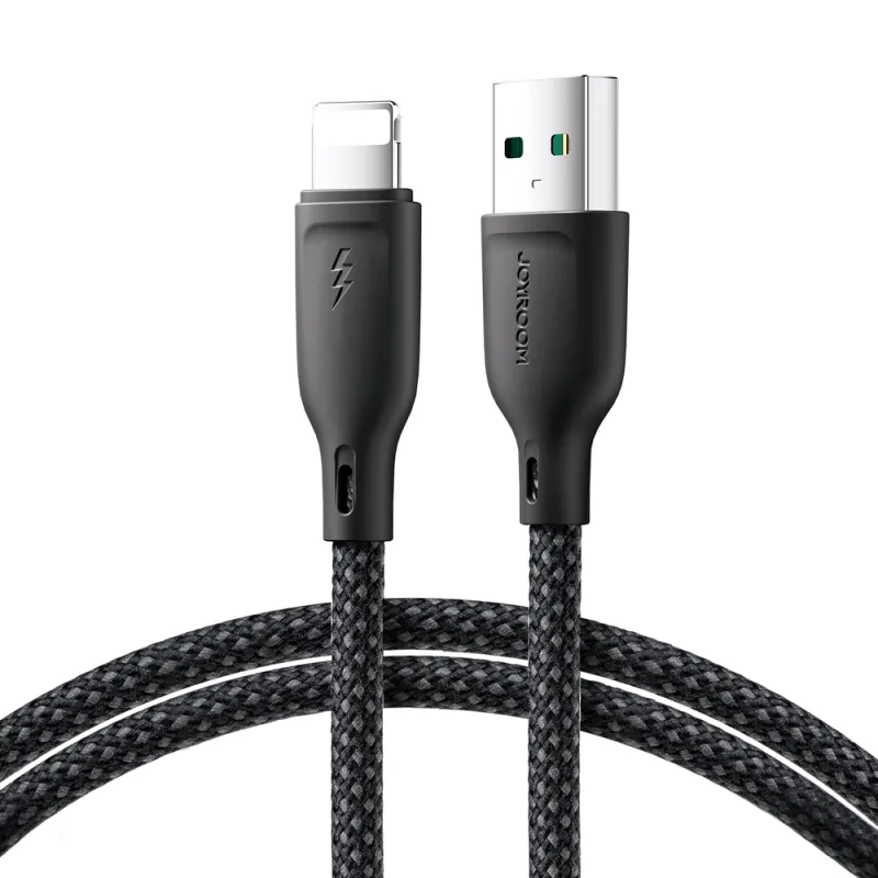 Joyroom Multi-Color Series S-A34 USB-A / Lightning 3A kábel 1m - čierny