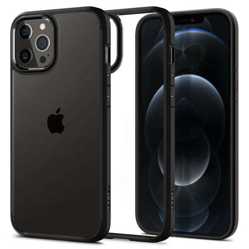 Kryt Spigen Ultra Hybrid Case pre iPhone 12 / iPhone 12 Pro – matný čierny