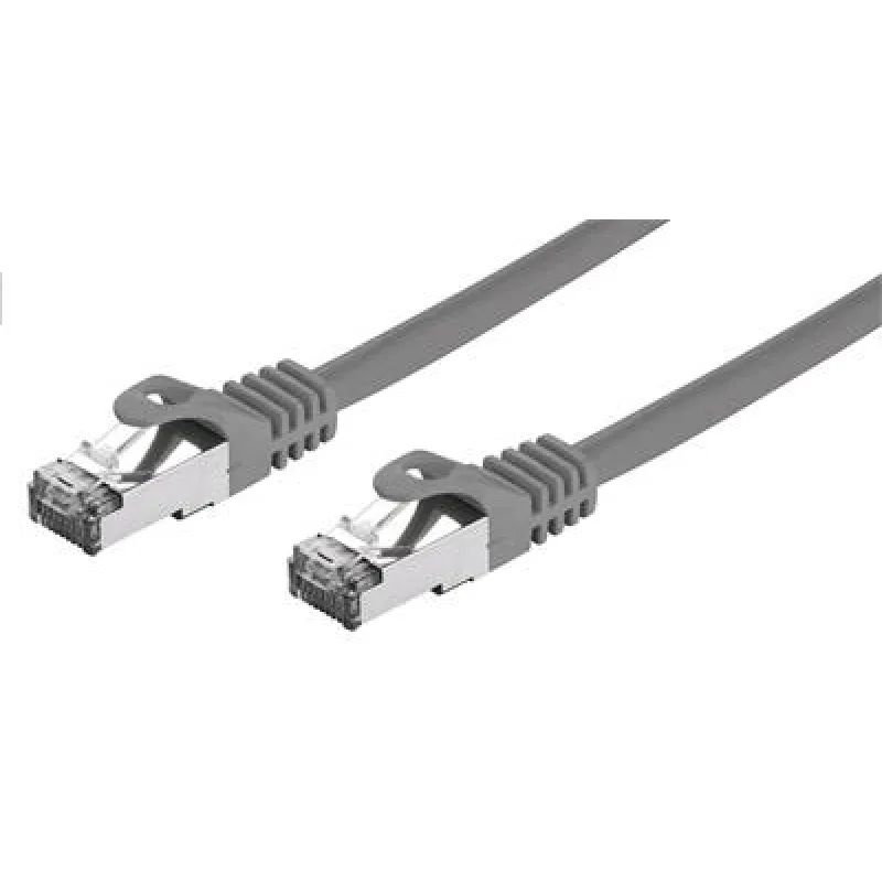 Kábel C-TECH patchcord Cat7, S/ FTP, sivý, 10m CB-PP7-10