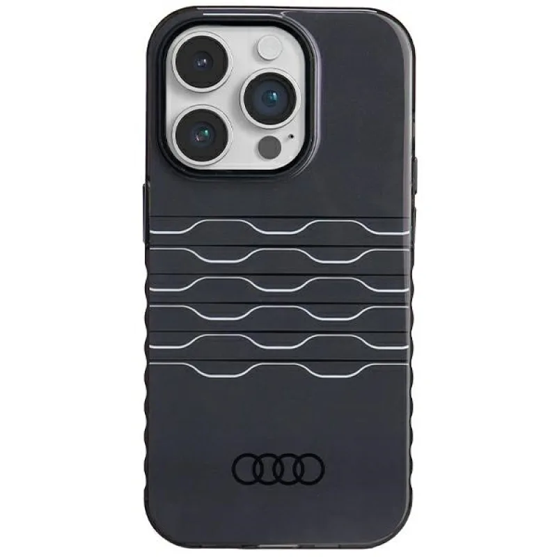 Puzdro Audi IML MagSafe pre iPhone 14 Pro - čierne
