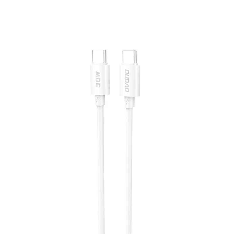 Dudao L4C USB-C / USB-C 30W kábel 1,2 m – biely